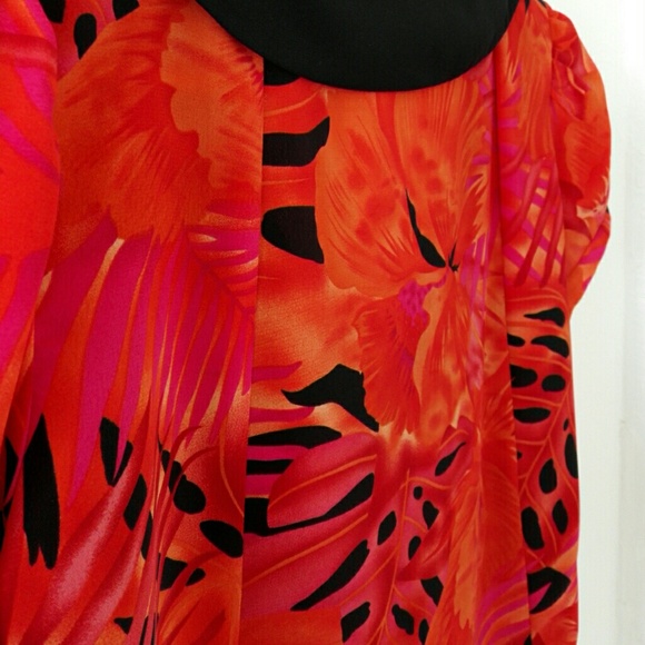 Urban Renewal vintage chiffon ribbon & collar top - Picture 4 of 4